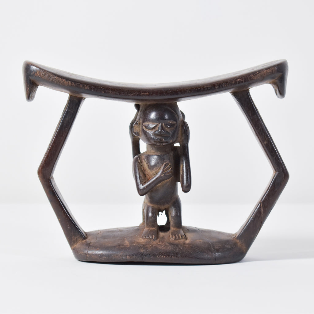 Luba Figural Miniature Headrest Congo