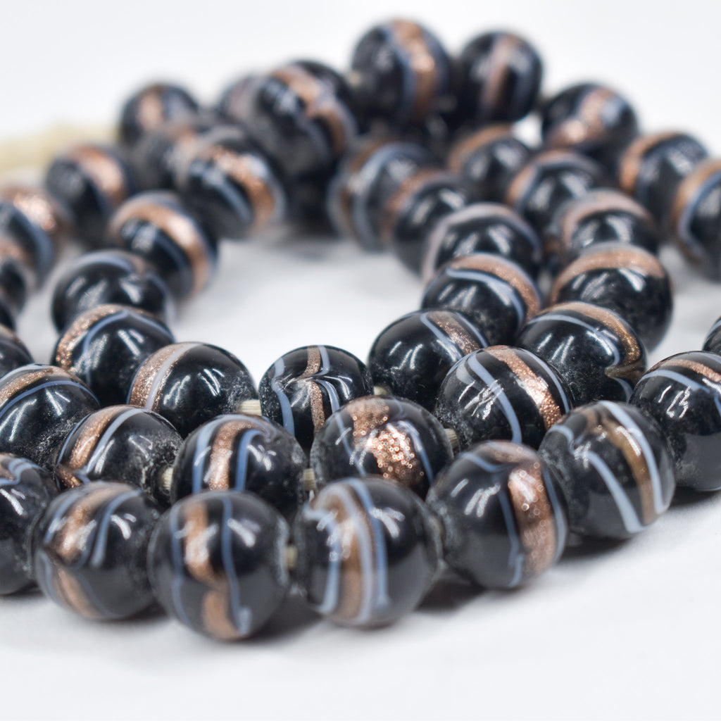 Indian Copies of Venetian Black Trade Beads