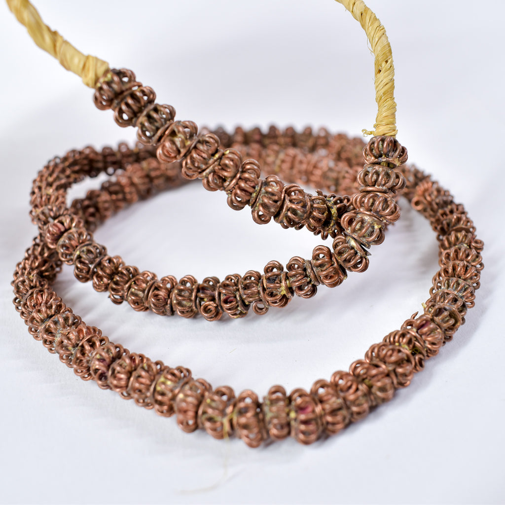 4 Strands Copper Coil Trade Beads Mali
