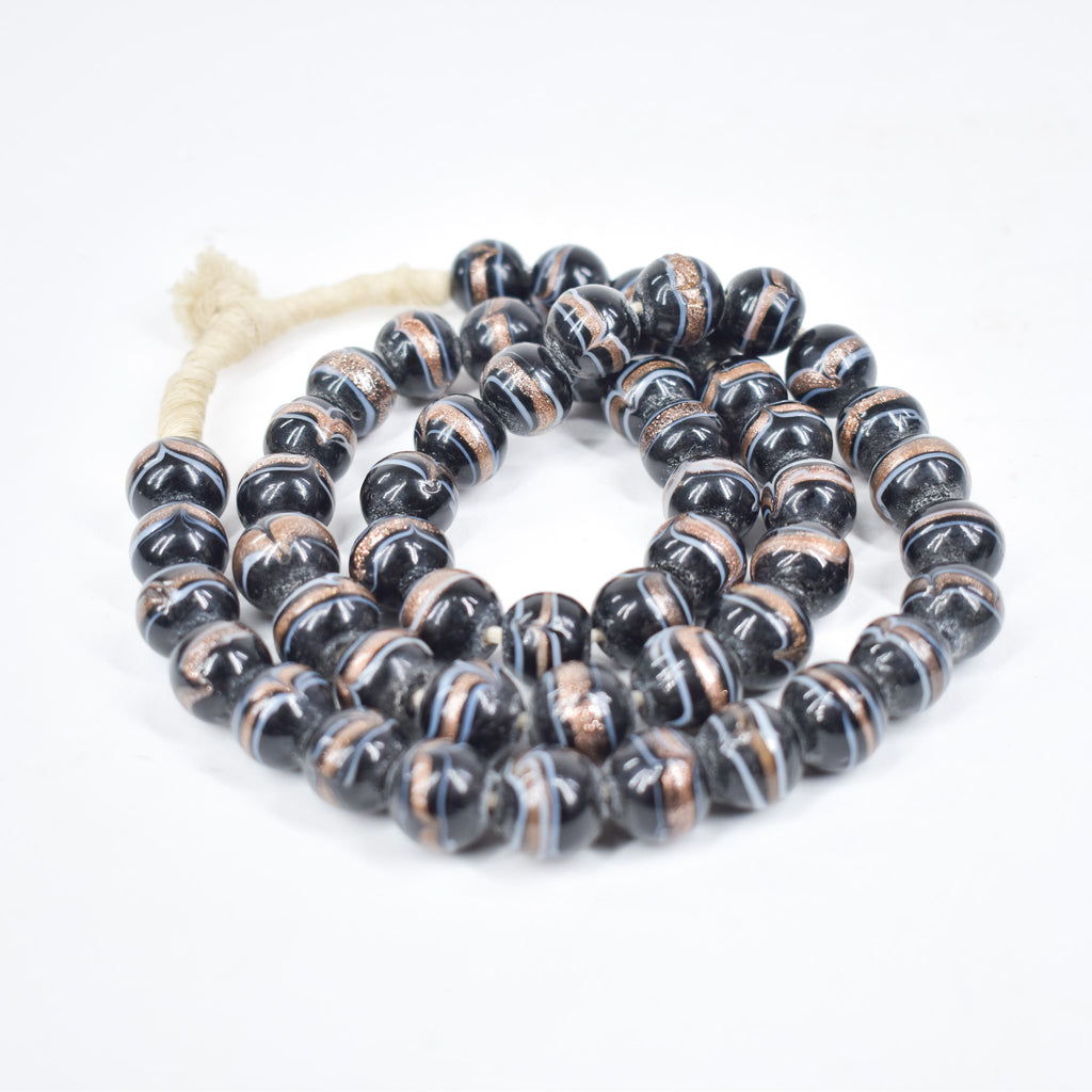 Indian Copies of Venetian Black Trade Beads