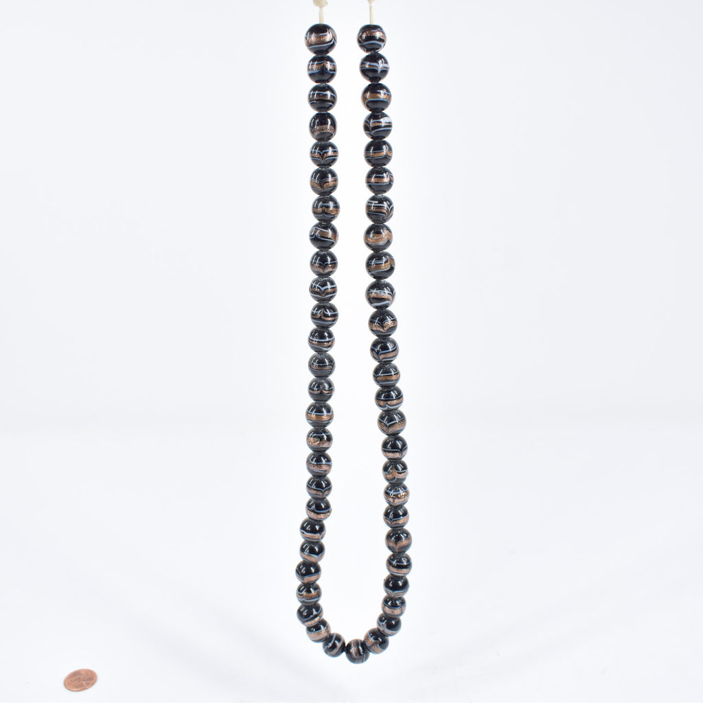 Indian Copies of Venetian Black Trade Beads