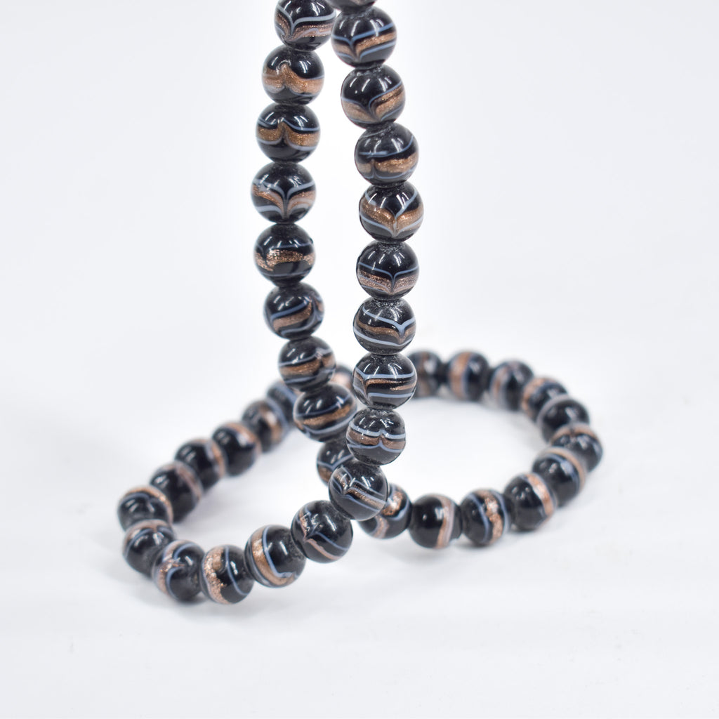 Indian Copies of Venetian Black Trade Beads