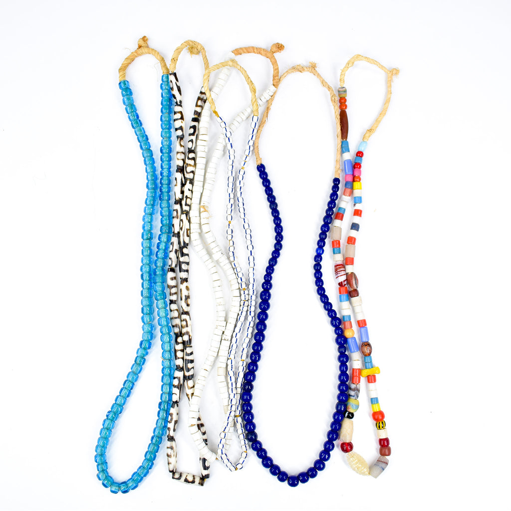 6 Strands Mixed Trade Bead Grab Bag