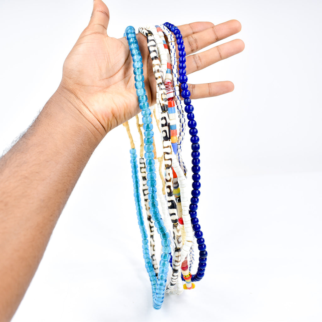 6 Strands Mixed Trade Bead Grab Bag
