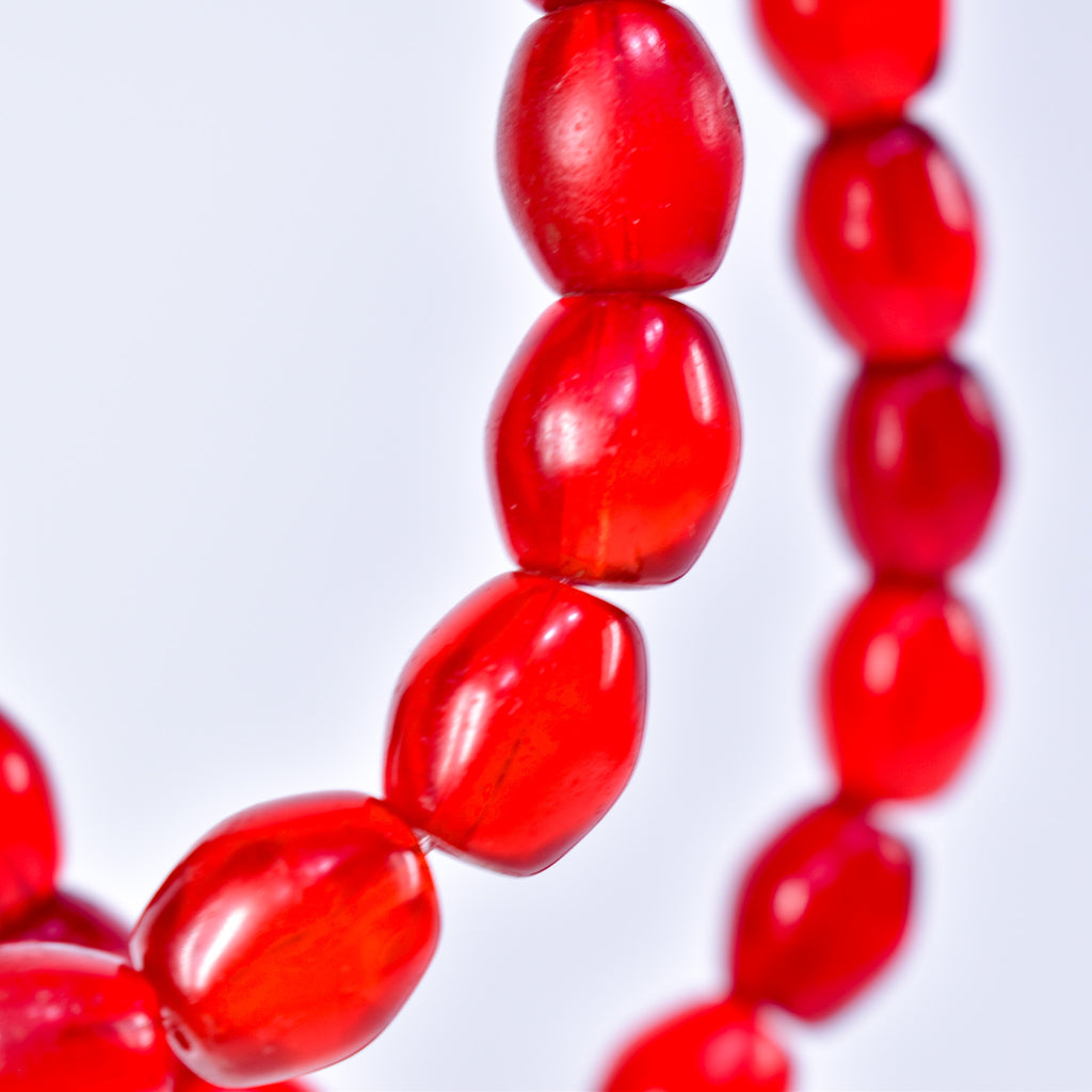 Bohemian Red Translucent Trade Beads