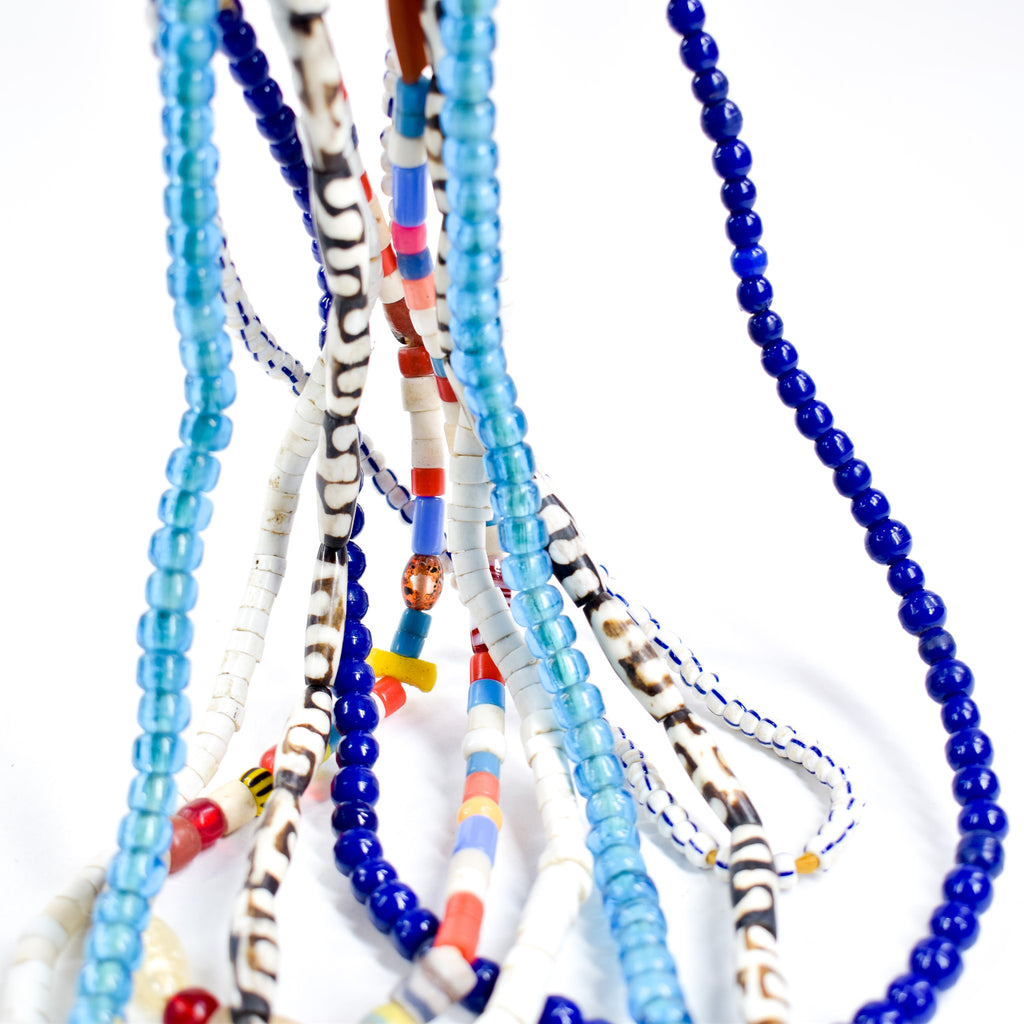 6 Strands Mixed Trade Bead Grab Bag
