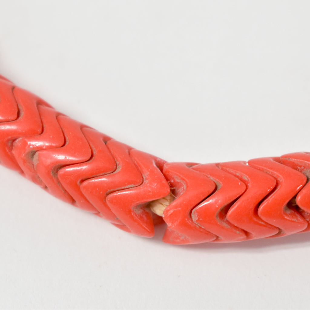 Red Interlocking Snake Beads Bohemian