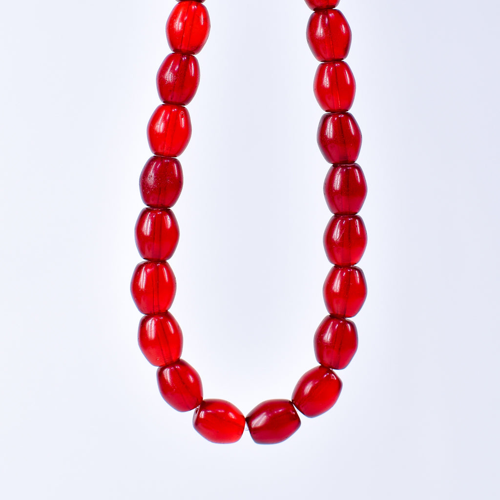 Bohemian Red Translucent Trade Beads