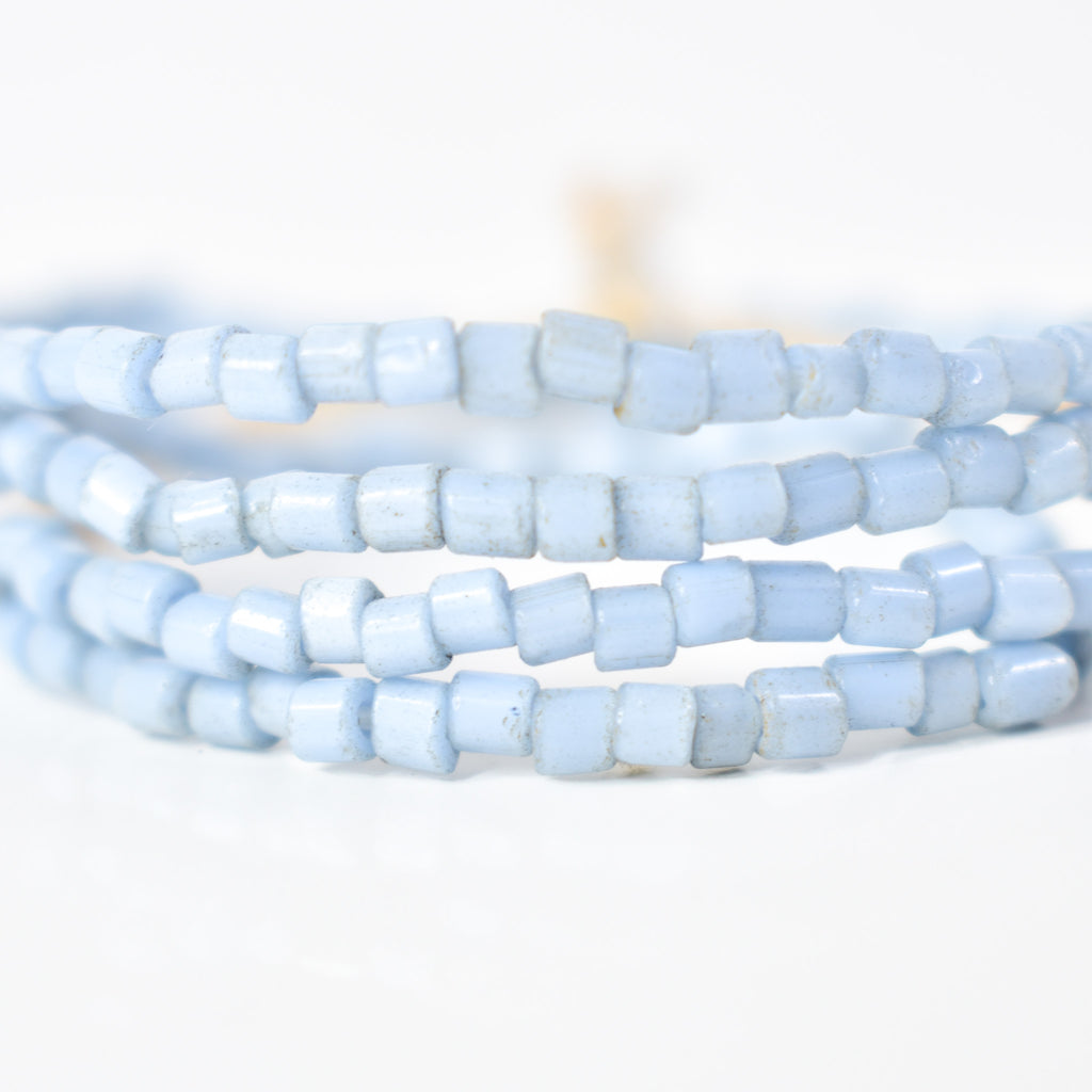 Tile Light Blue Trade Beads