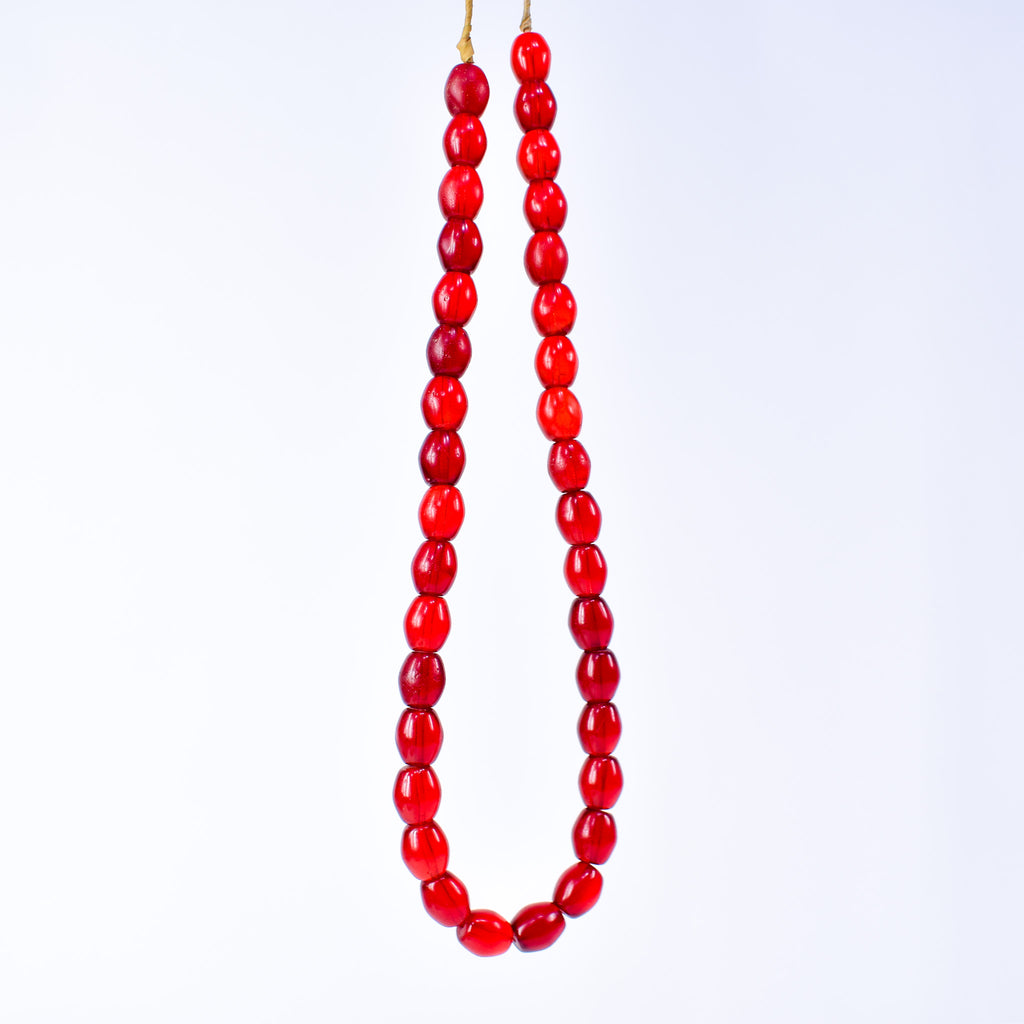 Bohemian Red Translucent Trade Beads