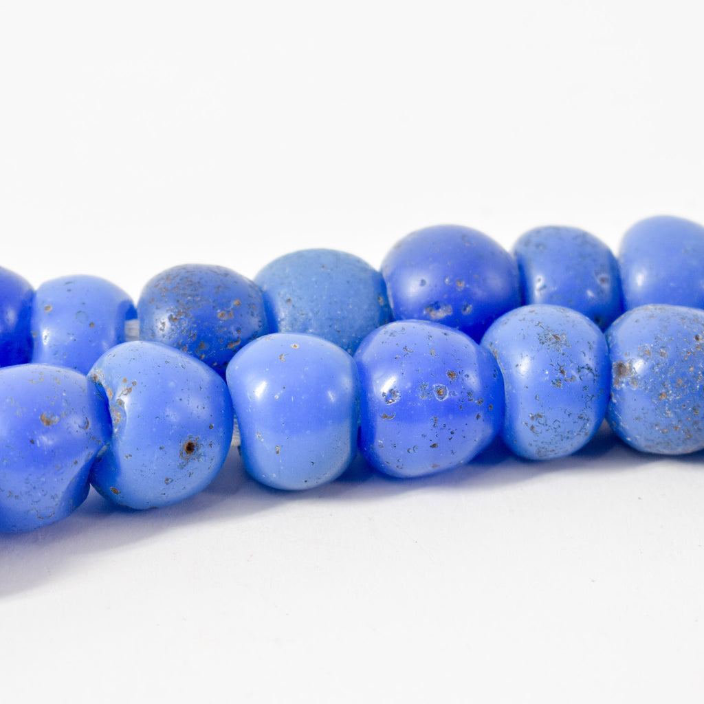 Old European Blue Trade Beads 34 Inch