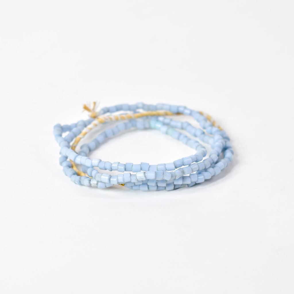 Tile Light Blue Trade Beads