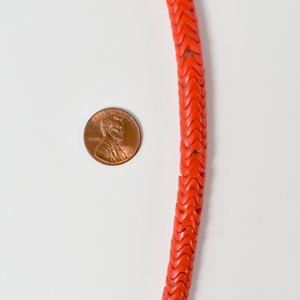 Red Interlocking Snake Beads Bohemian