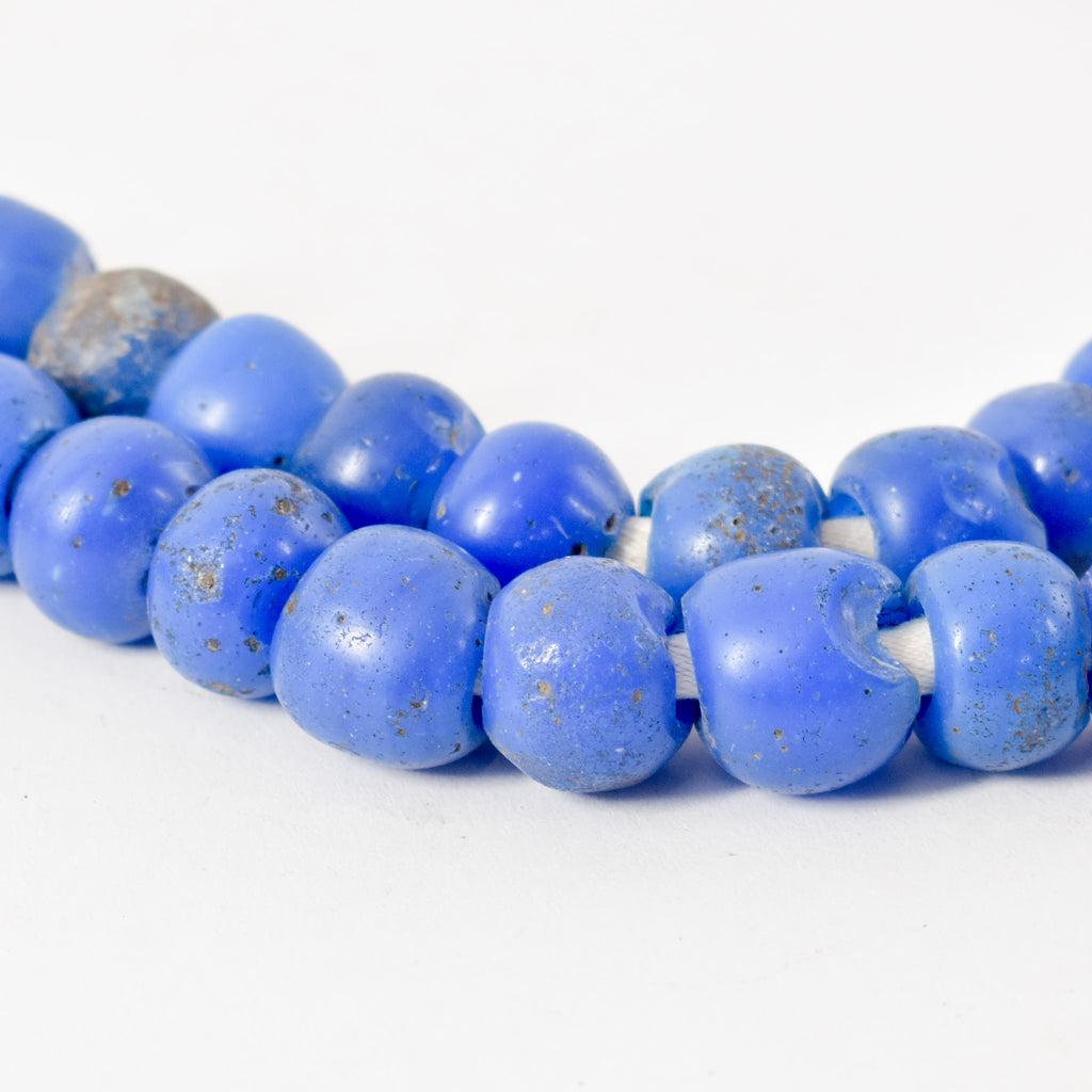 Old European Blue Trade Beads 34 Inch