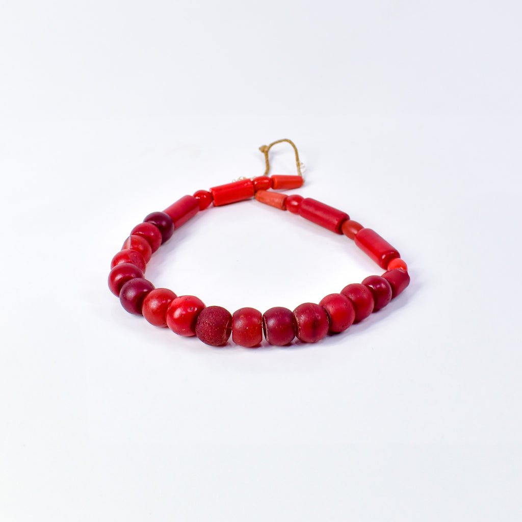 Bohemian Red Glass Beads