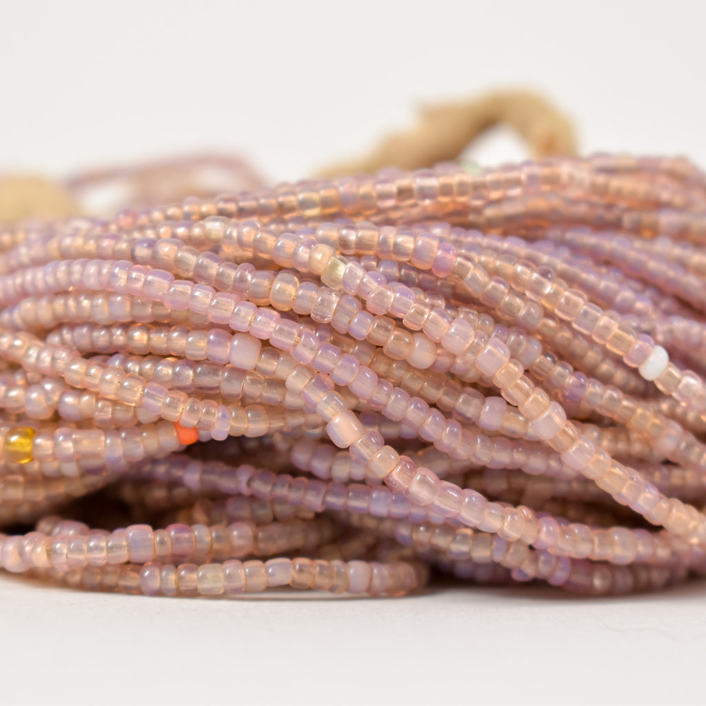 Baule Tamba Dusty Pink Trade Bead Necklace 34 Inch