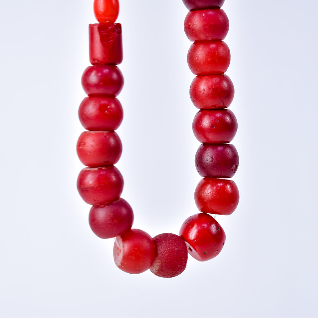 Bohemian Red Glass Beads