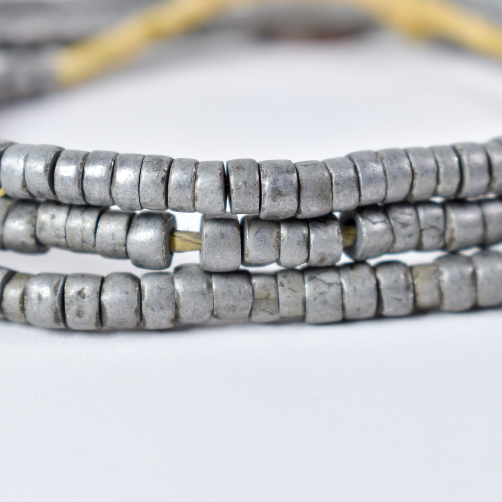 Aluminum Trade Beads Ethiopia 31 Inch