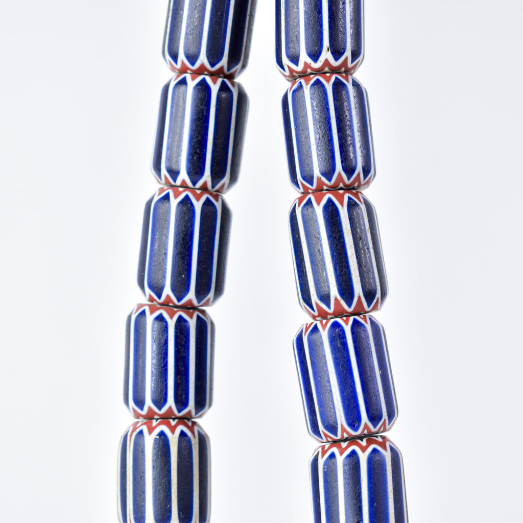 6 Layer Women's Chevron Venetian Trade Beads Henry Collection