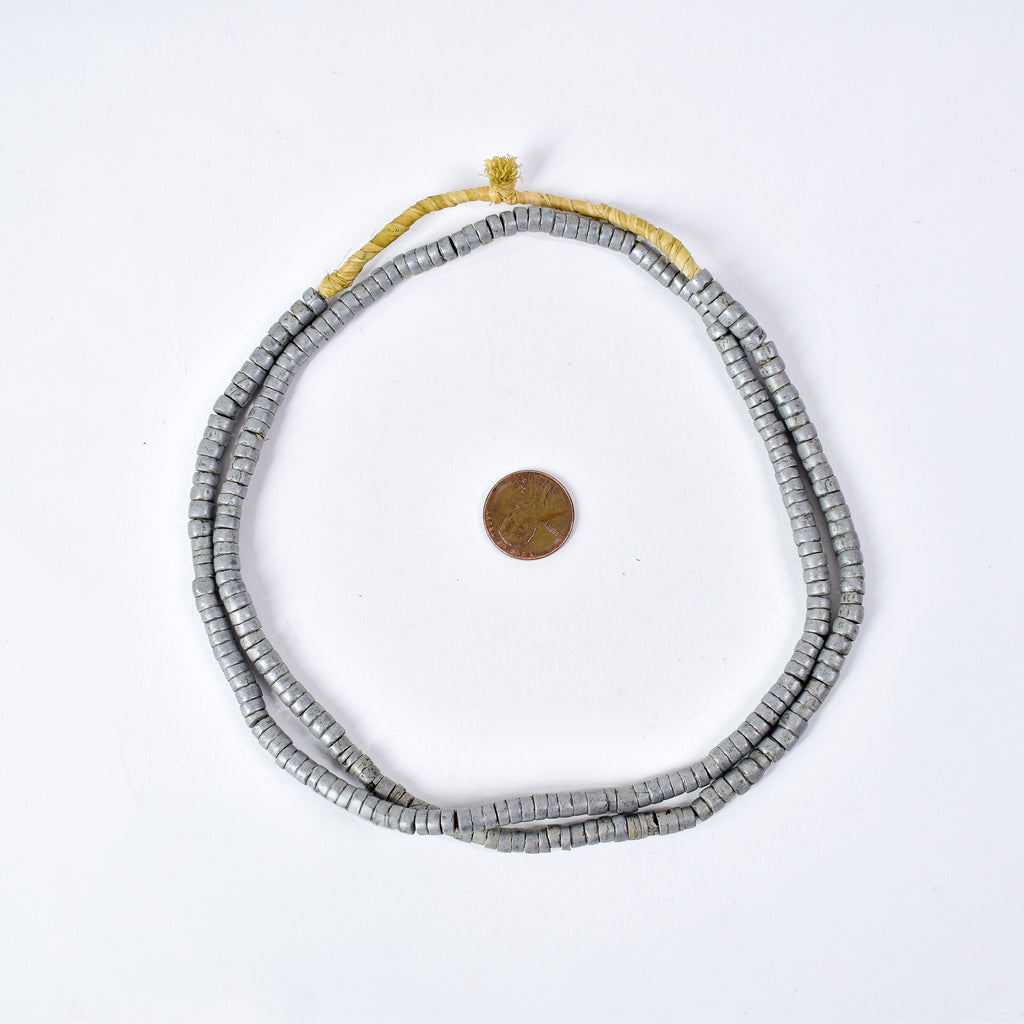 Aluminum Trade Beads Ethiopia 31 Inch