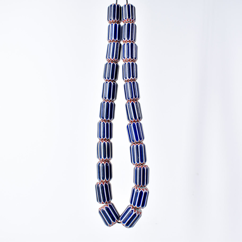 6 Layer Women's Chevron Venetian Trade Beads Henry Collection