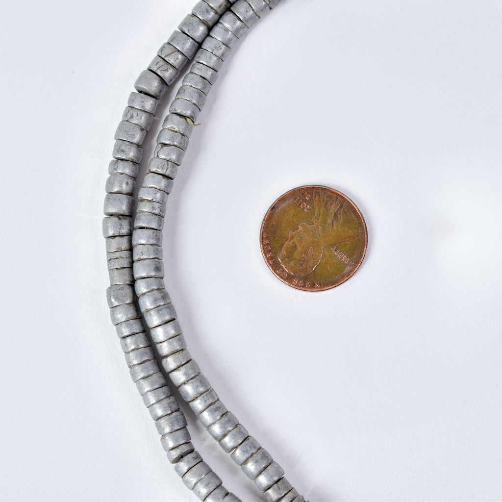 Aluminum Trade Beads Ethiopia 31 Inch