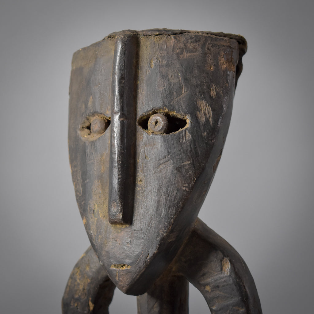 Lengola Standing Male Abstract Wood Figure Congo