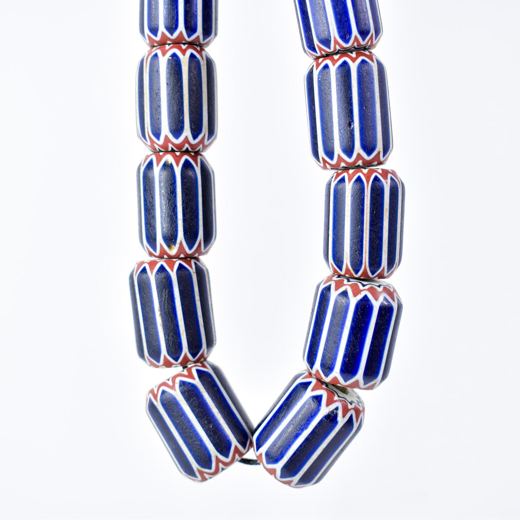 6 Layer Women's Chevron Venetian Trade Beads Henry Collection