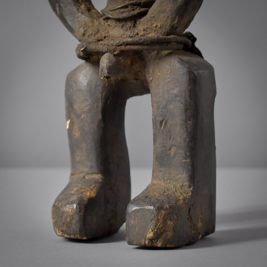 Lengola Standing Male Abstract Wood Figure Congo