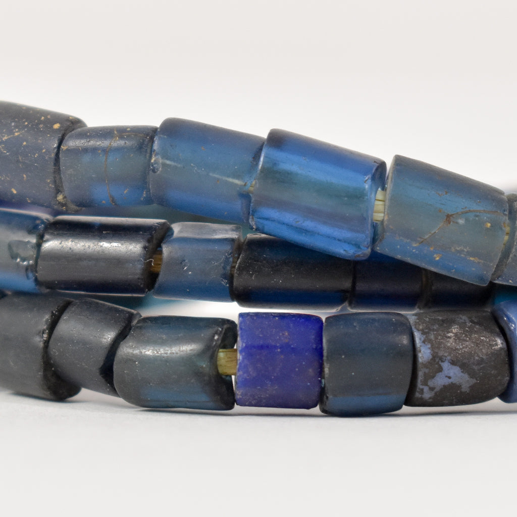 Russian Blue Trade Beads Czech