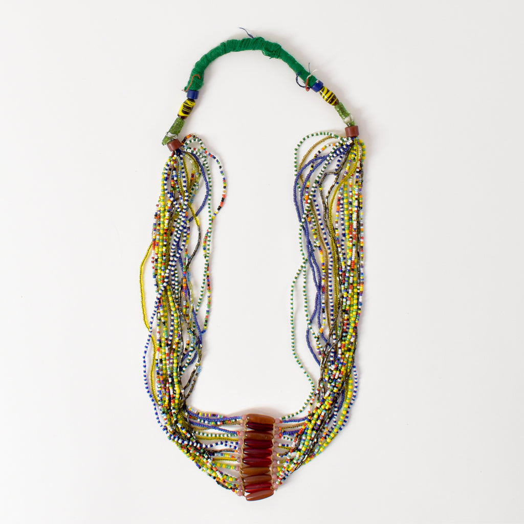 Fulani Beaded Necklace Nigeria 32 Inch