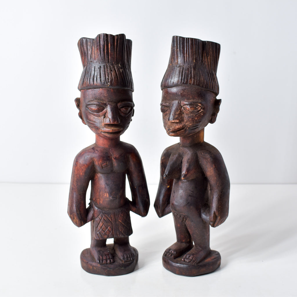 Yoruba Ibeji Pair of Twin Figures Nigeria