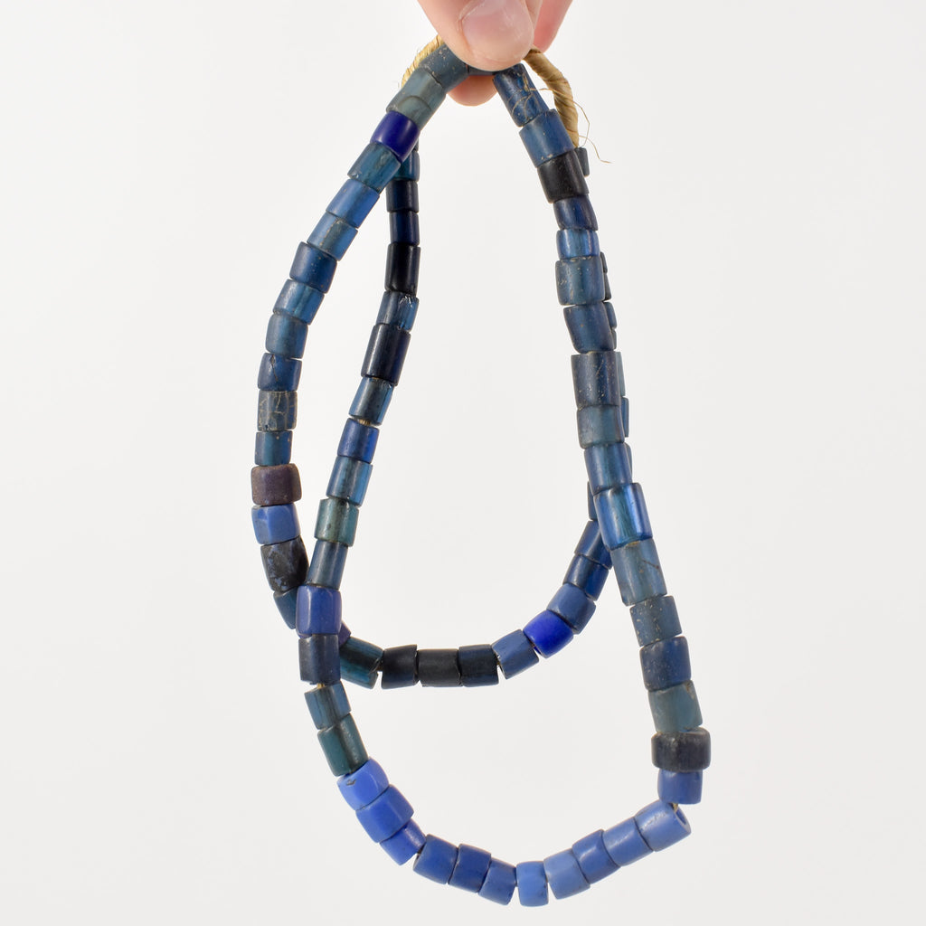 Russian Blue Trade Beads Czech