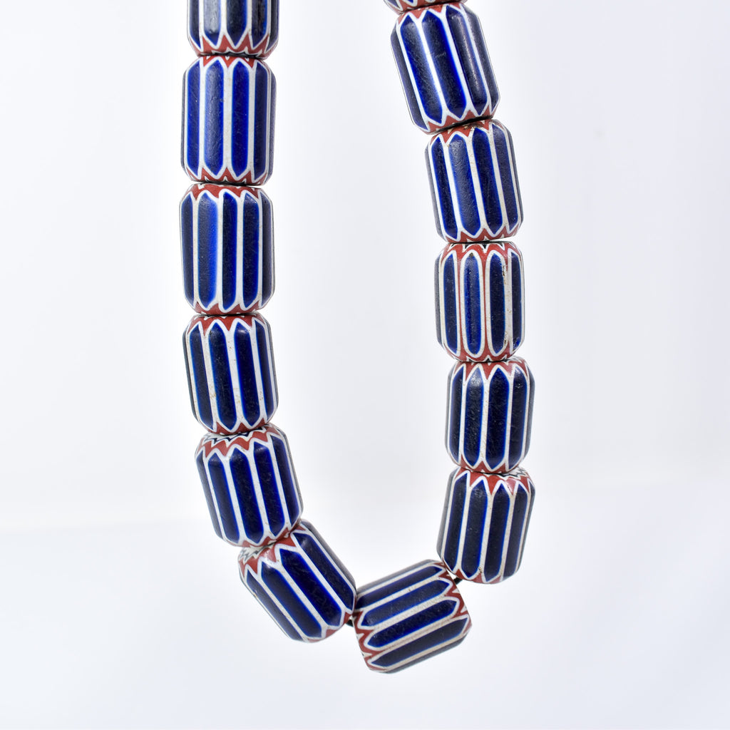 6 Layer Women's Chevron Venetian Trade Beads Henry Collection