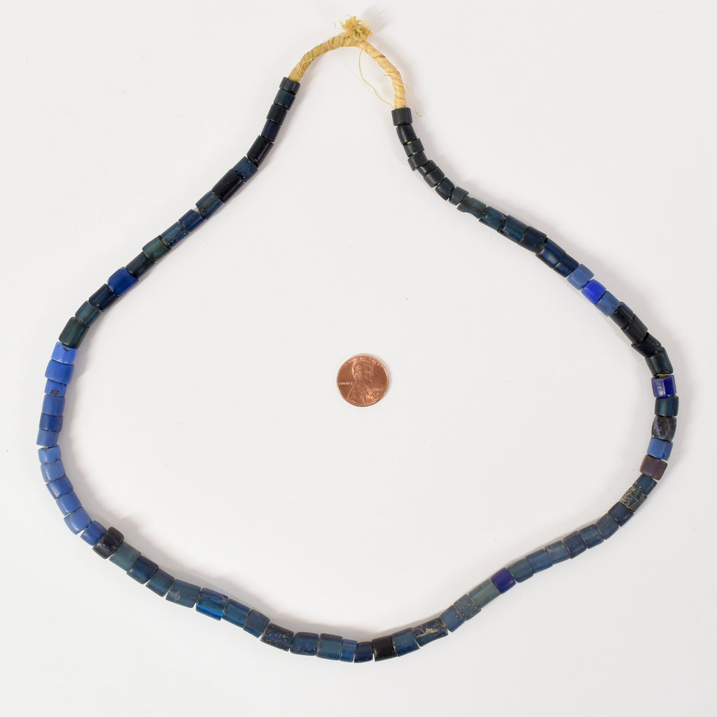 Russian Blue Trade Beads Czech