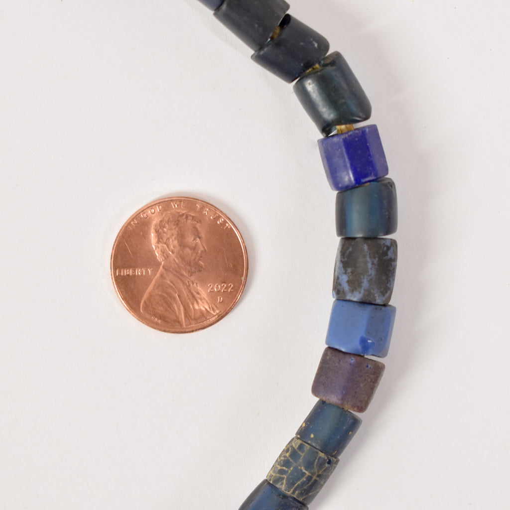 Russian Blue Trade Beads Czech