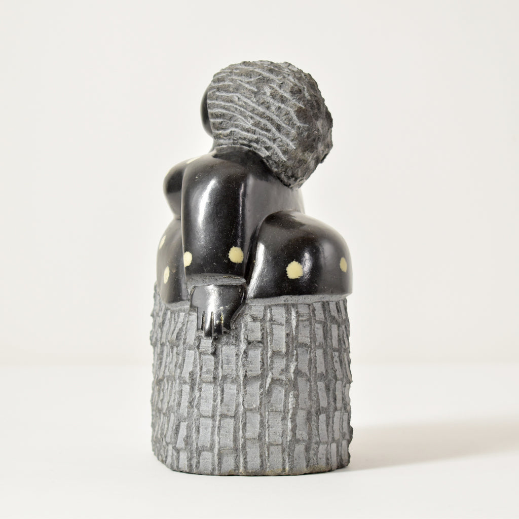 Shona Stone Woman Sculpture In The Style of Colleen Zimbabwe