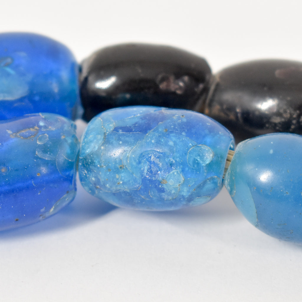 Old European Blue Trade Beads 30 Inch