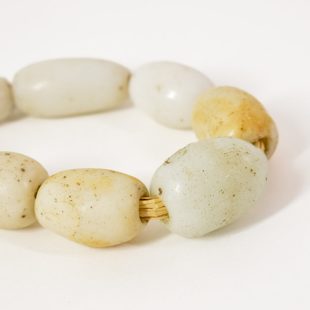 Old European Blue Trade Beads 30 Inch