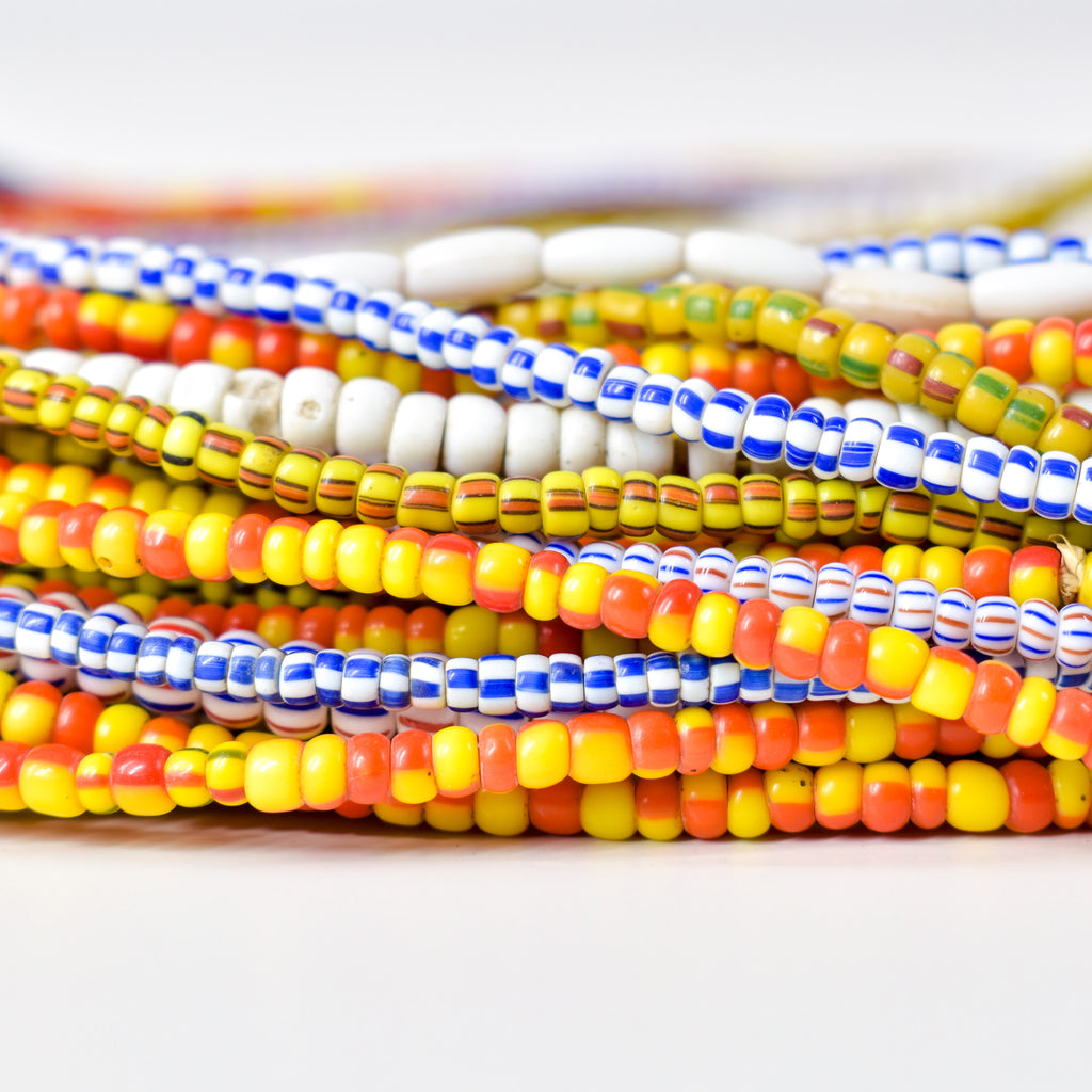 10 Strands Grab Bag Mixed Trade Beads