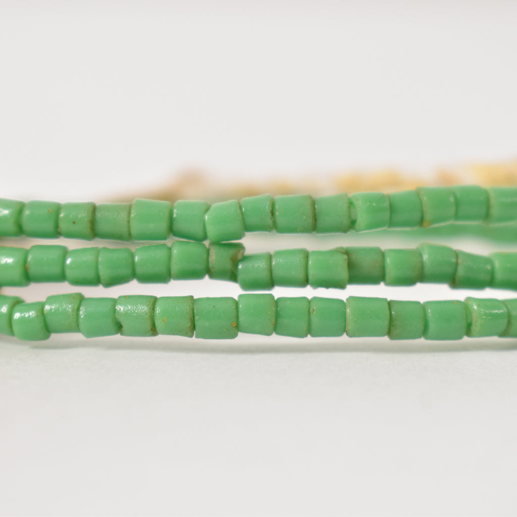 Green Tile Trade Beads