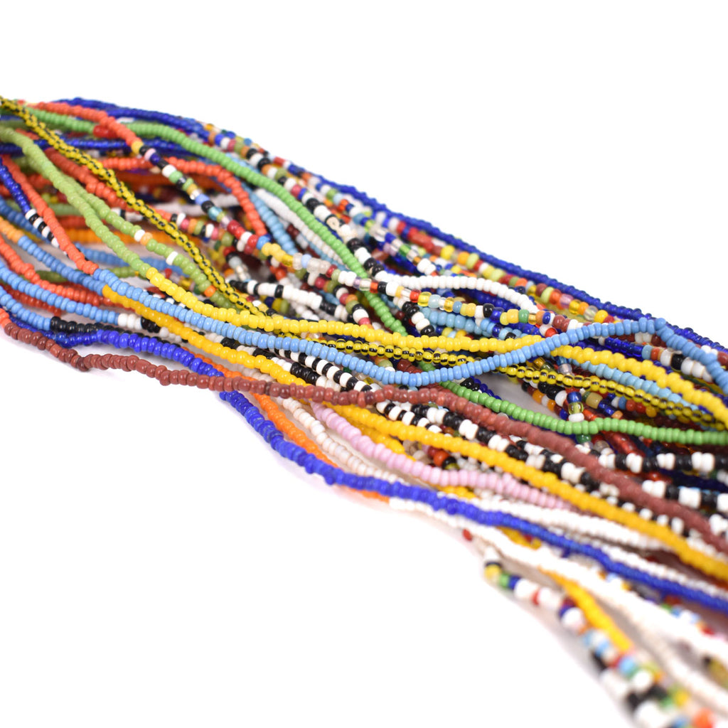 Multicolor Baule Tamba Seed Bead Necklace