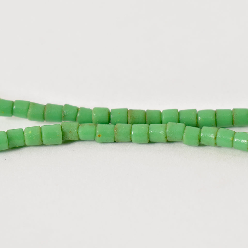 Green Tile Trade Beads