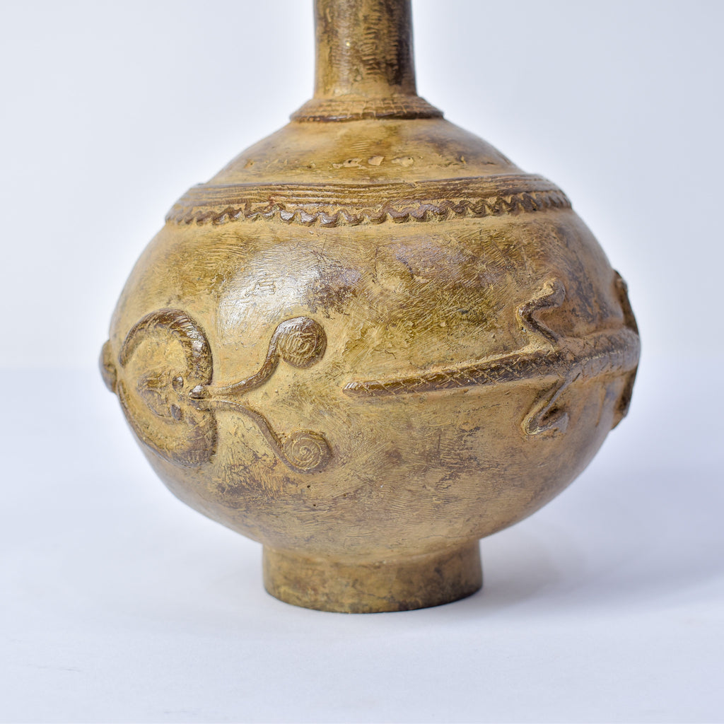Bobo Metal Pot with Animal Head Burkina Faso