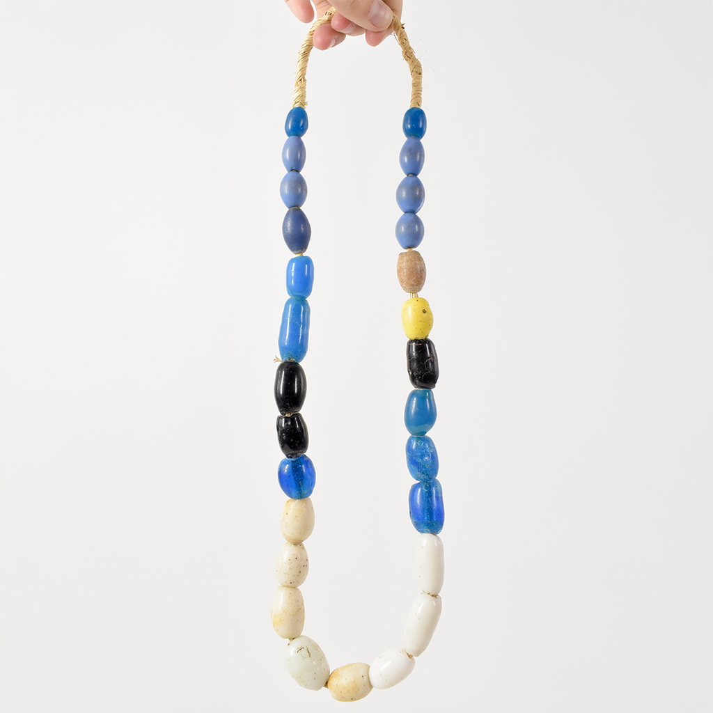 Old European Blue Trade Beads 30 Inch