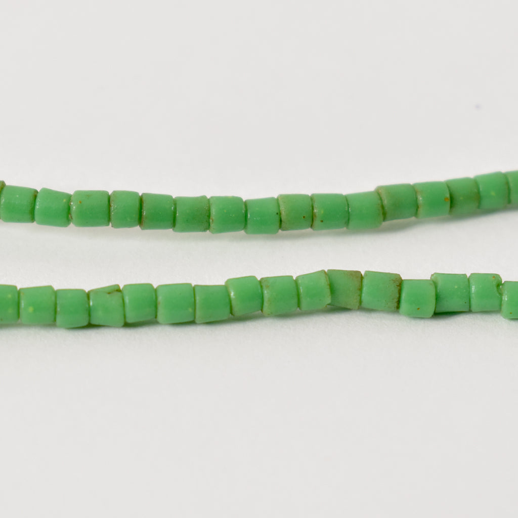 Green Tile Trade Beads