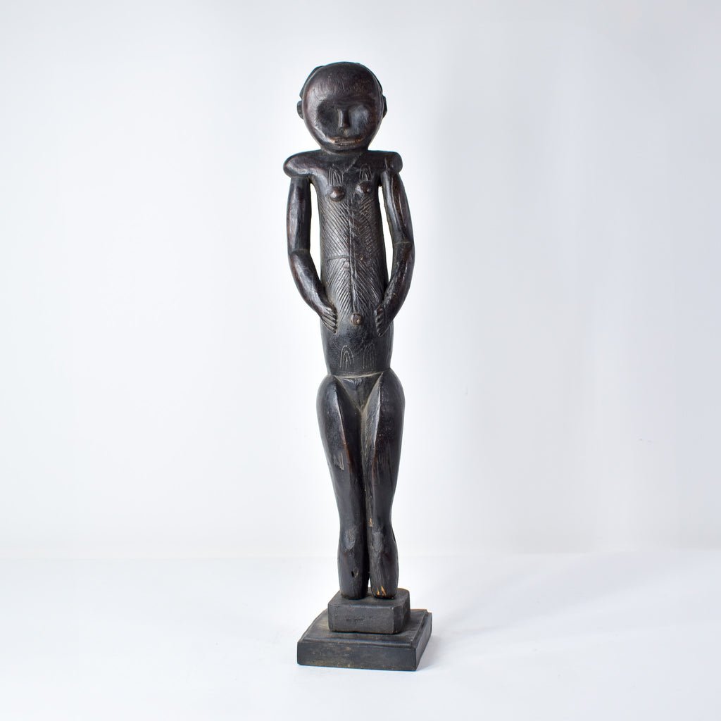 Male Fang Byeri Standing Reliquary Figure Gabon