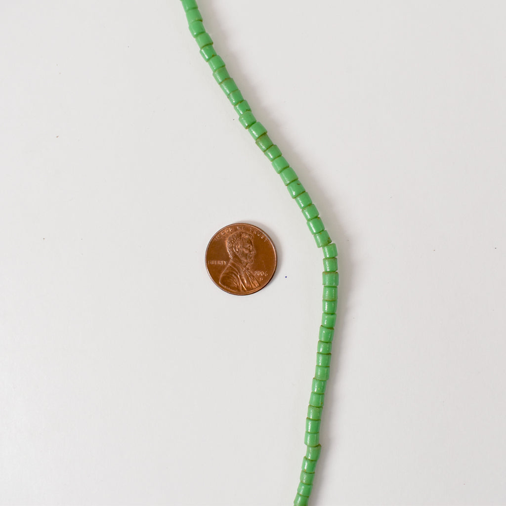 Green Tile Trade Beads