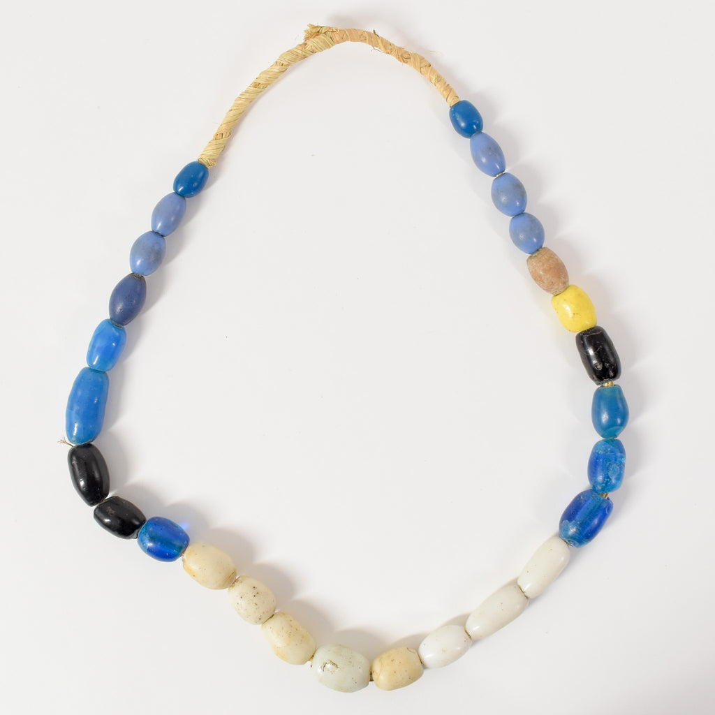 Old European Blue Trade Beads 30 Inch