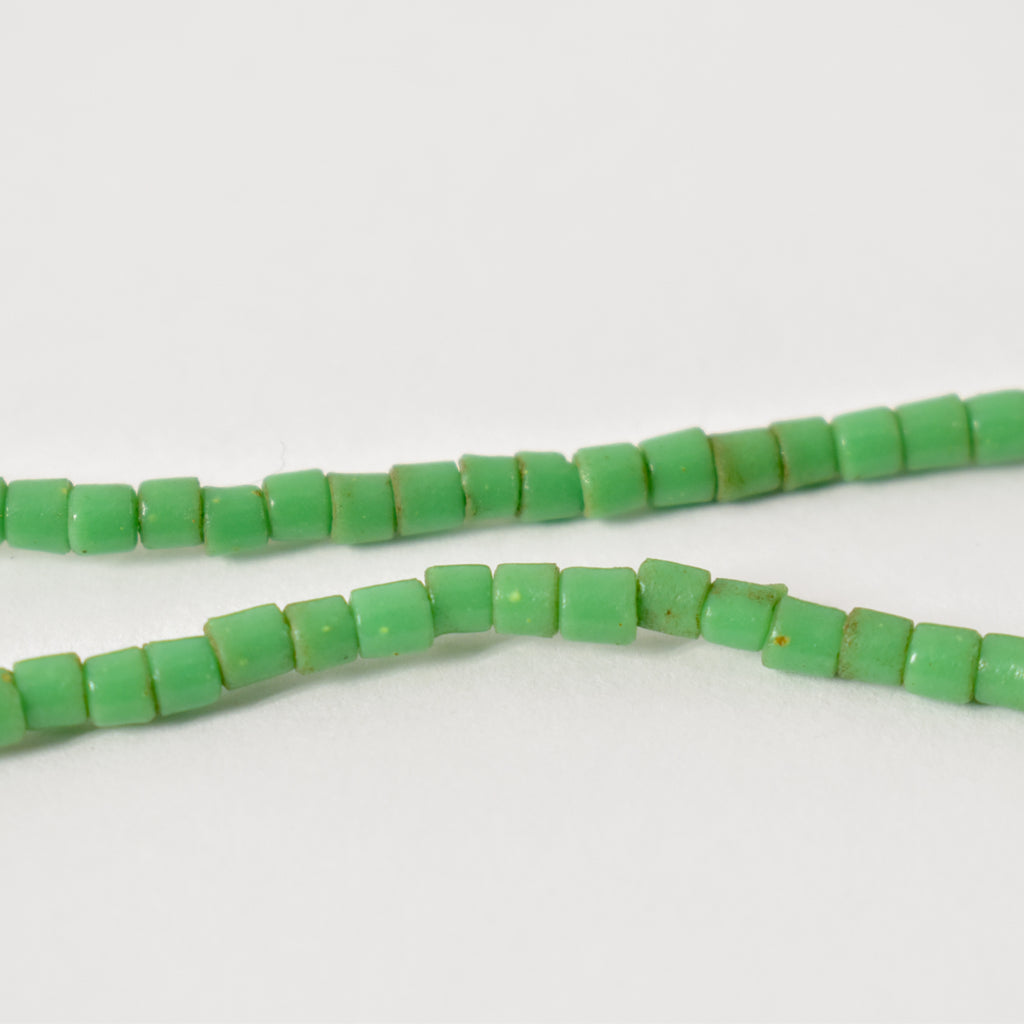 Green Tile Trade Beads